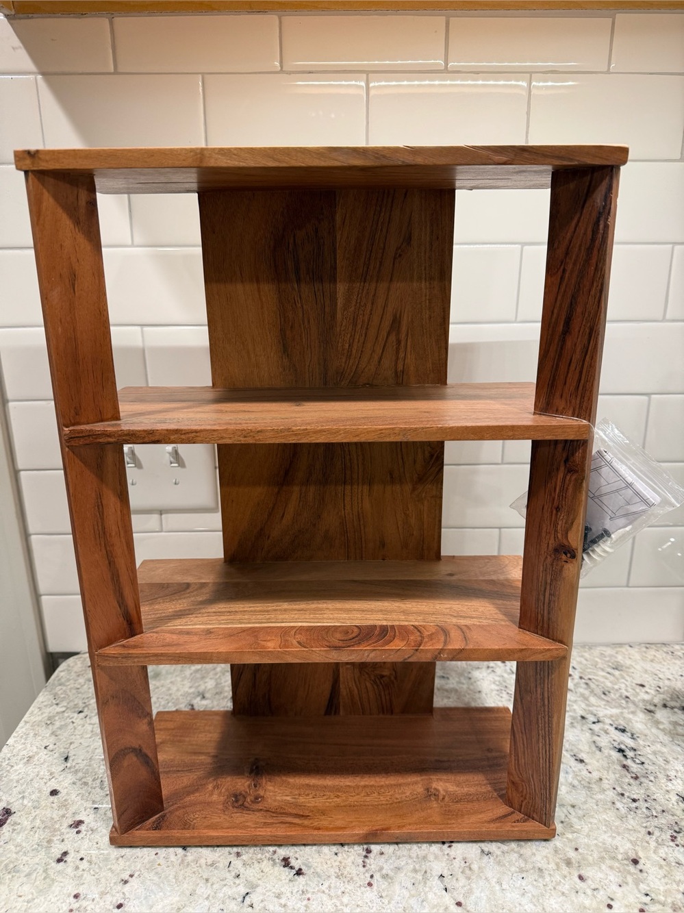 Hearth & Hand 14” Wide Mid-Century 4 Shelf Wall Bookshelf- NWT - Picture 4 of 9